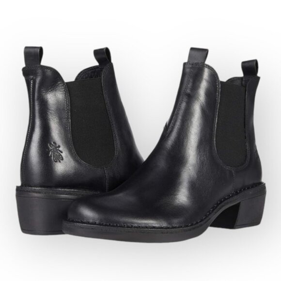 Fly London Meme030fly Ankle Boots Black 39 - Picture 1 of 10